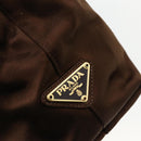 PRADA Chain Tote Bag Satin Black Gold Auth INZ060A-17