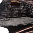 PRADA Chain Tote Bag Satin Black Gold Auth INZ060A-11