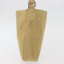 FENDI Shoulder Bag Nylon Beige Silver Auth INZ061-3