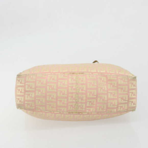 FENDI Zucchino Canvas Tragetasche Pink Gold Original INZ062