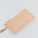 FENDI Zucchino Canvas Tragetasche Pink Gold Original INZ062-20