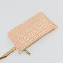 FENDI Zucchino Canvas Tragetasche Pink Gold Original INZ062-21
