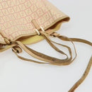FENDI Zucchino Canvas Tragetasche Pink Gold Original INZ062-7