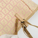 FENDI Zucchino Canvas Tragetasche Pink Gold Original INZ062-9