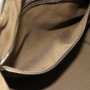 FENDI Zucca Canvas Hand Bag Brown Black Auth INZ063-23