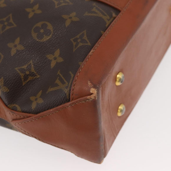 LOUIS VUITTON Monogram Sac Weekend PM Hand Bag M42425 LV Auth INZ067