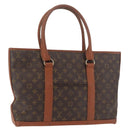 LOUIS VUITTON Monogram Sac Weekend PM Hand Bag M42425 LV Auth INZ067-1