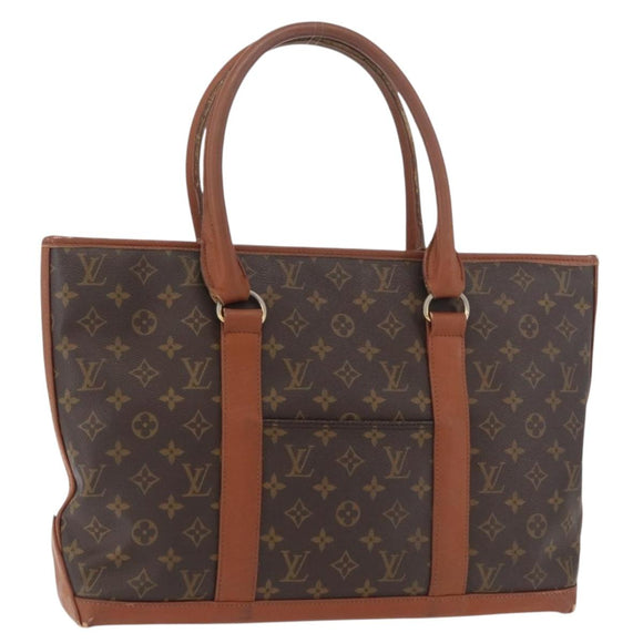 LOUIS VUITTON Monogram Sac Weekend PM Hand Bag M42425 LV Auth INZ067