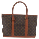 LOUIS VUITTON Monogram Sac Weekend PM Hand Bag M42425 LV Auth INZ067-2