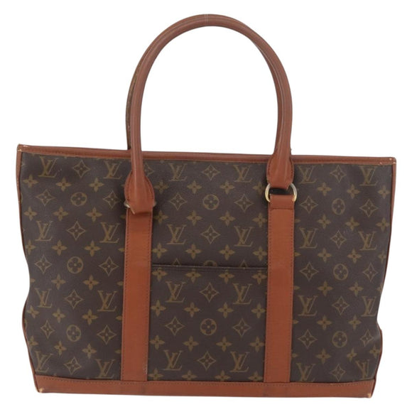LOUIS VUITTON Monogram Sac Weekend PM Hand Bag M42425 LV Auth INZ067