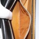 CELINE Horsebit Shoulder Bag Leather Black Gold Auth INZ069-24