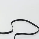 CELINE Horsebit Shoulder Bag Leather Black Gold Auth INZ069-14