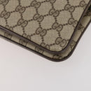 GUCCI GG Supreme Web Sherry Line Bag PVC Beige Gold 14 02 013 Auth INZ070-12