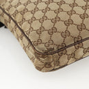 GUCCI GG Supreme Shoulder Bag Beige Silver 92551 Auth INZ071-17