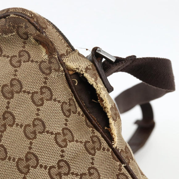 GUCCI GG Supreme Shoulder Bag Beige Silver 92551 Auth INZ071