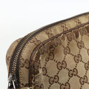 GUCCI GG Supreme Shoulder Bag Beige Silver 92551 Auth INZ071-10
