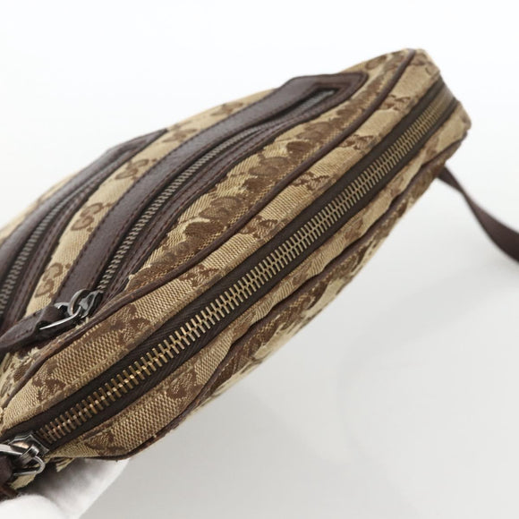 GUCCI GG Supreme Shoulder Bag Beige Silver 92551 Auth INZ071