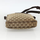 GUCCI GG Supreme Shoulder Bag Beige Silver 92551 Auth INZ071-5