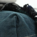 BURBERRY Nova Check Blue Label Shoulder Bag Wool Navy Auth INZ074A-16