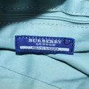 BURBERRY Nova Check Blue Label Shoulder Bag Wool Navy Auth INZ074A-11