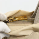 PRADA Hand Bag Nylon 2way Beige Gold Auth INZ076A-20