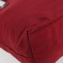PRADA Hand Bag Nylon Red Silver Auth INZ081-17