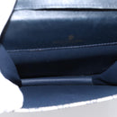 GUCCI GG Supreme Sherry Line Shoulder Bag PVC Navy Gold Auth INZ082-12