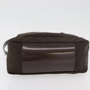 GUCCI Bamboo Hand Bag Nylon 2way Brown Silver 000 2404 0509 Auth INZ083-5