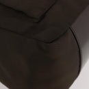 GUCCI Bamboo Hand Bag Nylon 2way Brown Silver 000 2404 0509 Auth INZ083-16