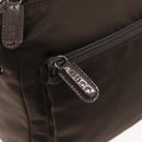 GUCCI Bamboo Hand Bag Nylon 2way Brown Silver 000 2404 0509 Auth INZ083-20