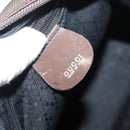 GUCCI Bamboo Hand Bag Nylon 2way Brown Silver 000 2404 0509 Auth INZ083-21