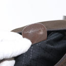 GUCCI Bamboo Hand Bag Nylon 2way Brown Silver 000 2404 0509 Auth INZ083-12