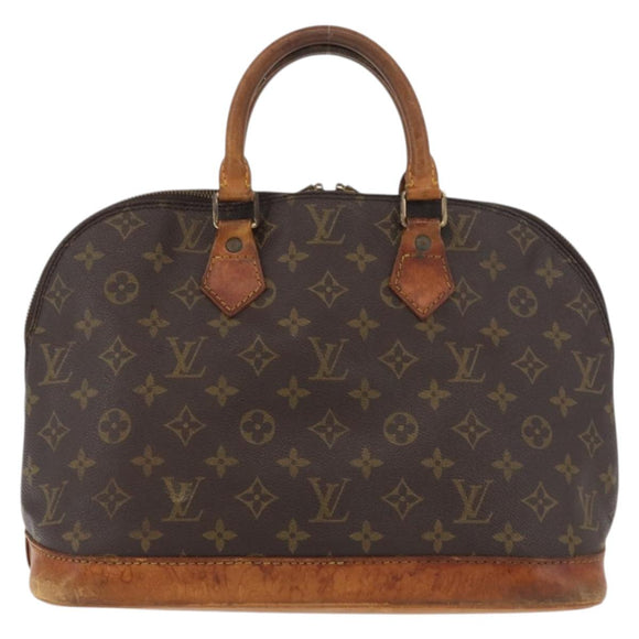 LOUIS VUITTON Monogram Alma Hand Bag M51130 LV Auth INZ085