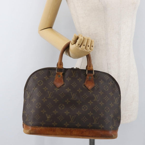 LOUIS VUITTON Monogram Alma Hand Bag M51130 LV Auth INZ085