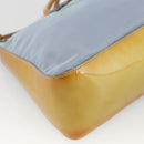 PRADA Hand Bag Nylon 2way Light Blue Silver Auth INZ088-17