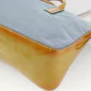 PRADA Hand Bag Nylon 2way Light Blue Silver Auth INZ088-18