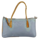 PRADA Hand Bag Nylon 2way Light Blue Silver Auth INZ088-13