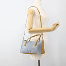 PRADA Hand Bag Nylon 2way Light Blue Silver Auth INZ088-26