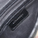 BURBERRY Nova Check Shoulder Bag Canvas Beige Silver Auth INZ091-18