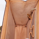 CELINE Macadam Canvas Medallion Hand Bag PVC Leather Brown Gold Auth INZ093A-21