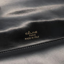 CELINE Horse Carriage Shoulder Bag Leather Black Gold Auth INZ094-10