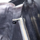 CELINE Horse Carriage Shoulder Bag Leather Black Gold Auth INZ094-19