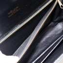 CELINE Horse Carriage Shoulder Bag Leather Black Gold Auth INZ094-12