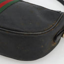 GUCCI Micro GG Supreme Web Sherry Line Bag PVC Black 001 115 4001 Auth INZ097-8
