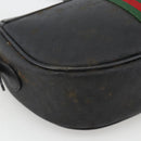 GUCCI Micro GG Supreme Web Sherry Line Bag PVC Black 001 115 4001 Auth INZ097-15