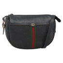 GUCCI Micro GG Supreme Web Sherry Line Tas PVC Zwart 001 115 4001 Auth INZ097-1