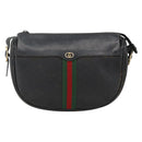 GUCCI Micro GG Supreme Web Sherry Line Bag PVC Black 001 115 4001 Auth INZ097-13