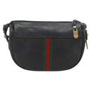 GUCCI Micro GG Supreme Web Sherry Line Bag PVC Black 001 115 4001 Auth INZ097-2