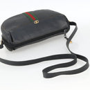 GUCCI Micro GG Supreme Web Sherry Line Bag PVC Black 001 115 4001 Auth INZ097-7