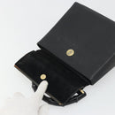 GUCCI Bamboo Hand Bag Leather Black Gold 000 1014 1888 Auth INZ098-17
